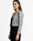 Women's Cropped Real Leather Jacket - Jane