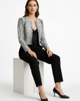 Women's Cropped Real Leather Jacket - Jane