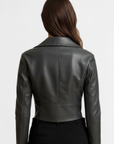 Women's Real Leather Biker Jacket - Roselyn