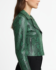 Women's Real Leather Biker Jacket - Roselyn