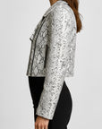 Women's Real Leather Biker Jacket - Roselyn