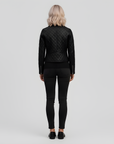 Real Quilted Leather Jacket for Women - Lyra