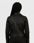 Real Leather Biker Jacket for Women - Ratana