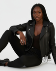 Real Leather Biker Jacket for Women - Ratana