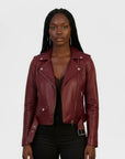 Real Leather Biker Jacket for Women - Ratana