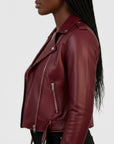 Real Leather Biker Jacket for Women - Ratana