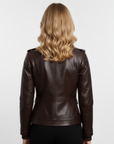 Women's Real Leather Field Jacket - Elandra