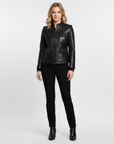 Women's Real Leather Field Jacket - Elandra
