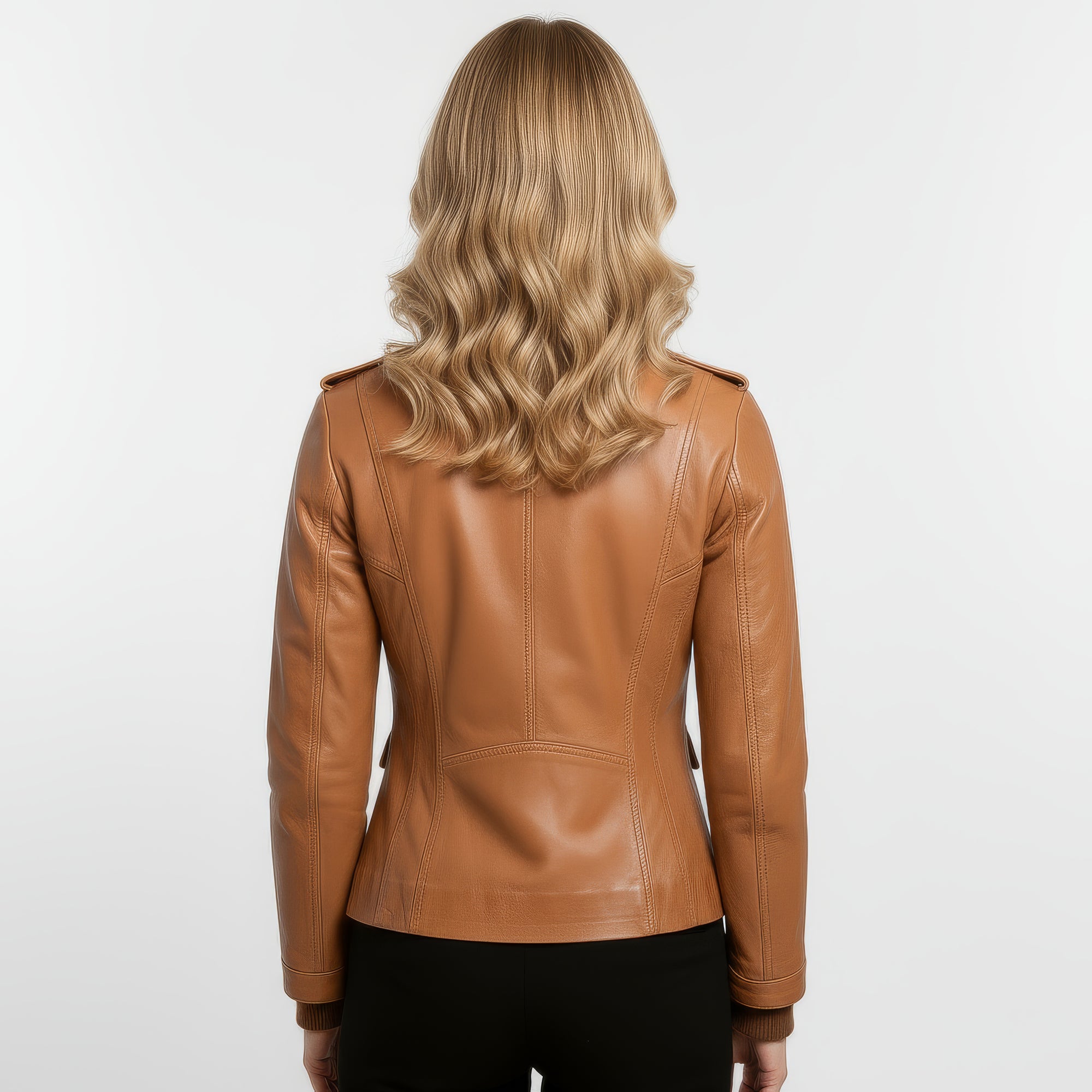 Women&#39;s Real Leather Field Jacket - Elandra