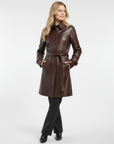 Real Leather Trench Coat for Women - Sydney