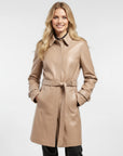 Real Leather Trench Coat for Women - Sydney