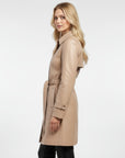 Real Leather Trench Coat for Women - Sydney