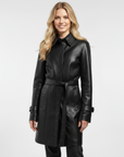 Real Leather Trench Coat for Women - Sydney