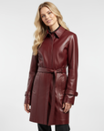 Real Leather Trench Coat for Women - Sydney