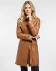 Real Leather Trench Coat for Women - Sydney