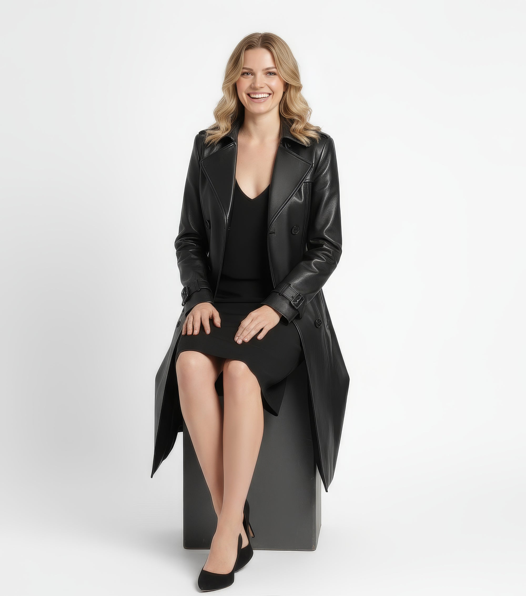 Women&#39;s Real Leather Coat - Artemis