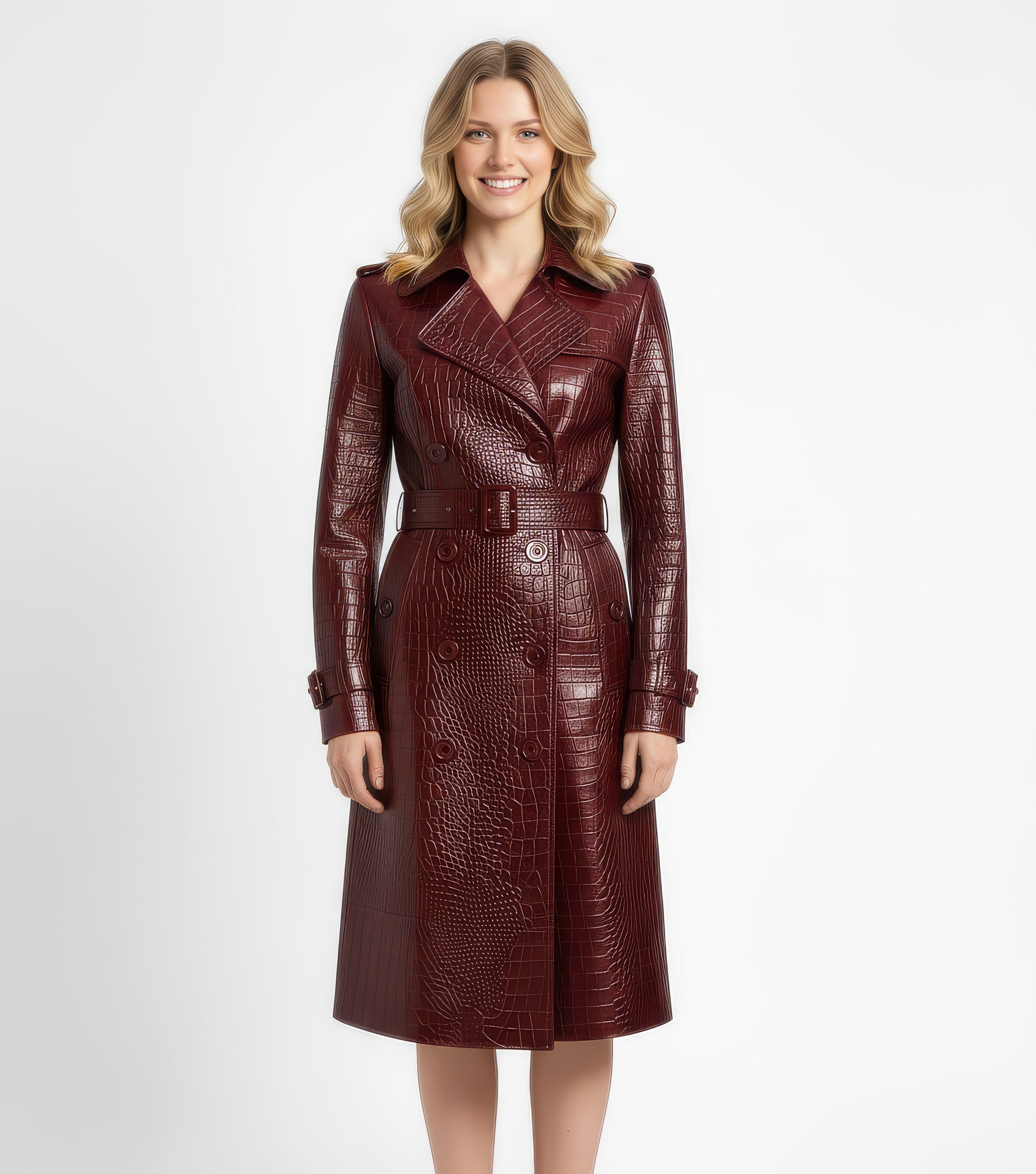 Real Leather Trench Coat for Women- Artemis – SH Leatherwear