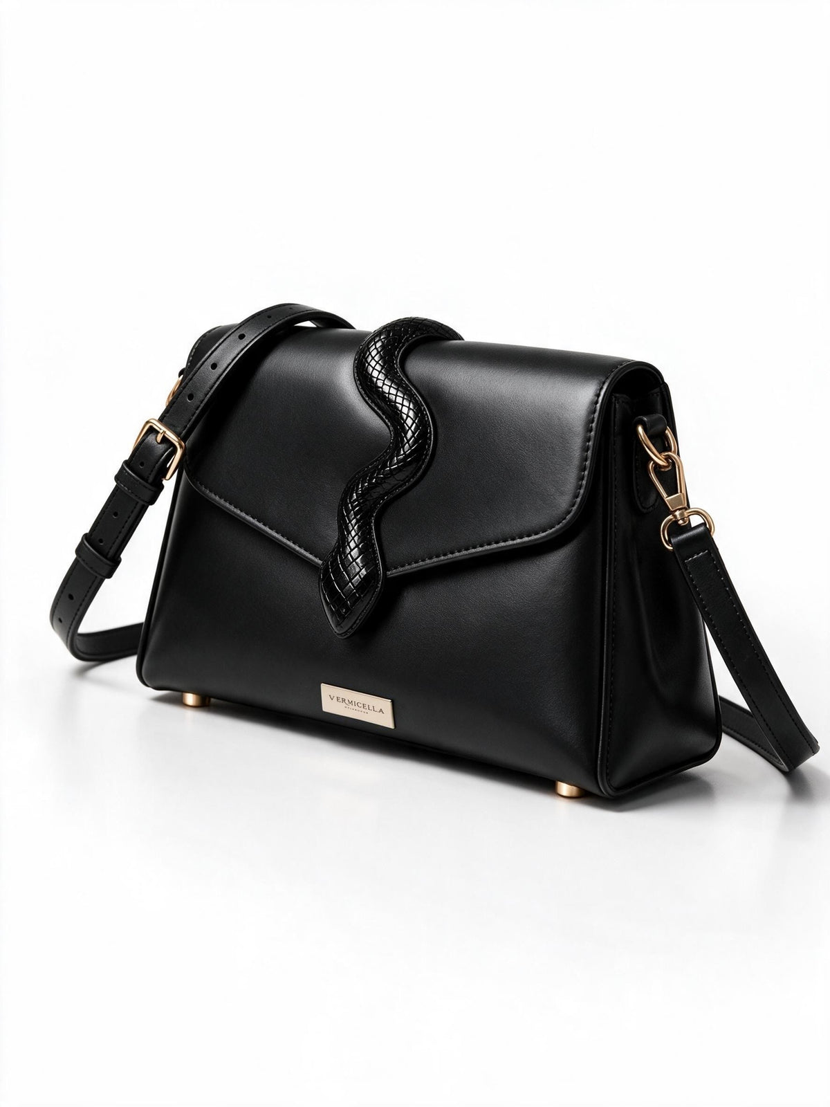 Aspidites Real Leather Shoulder Bag