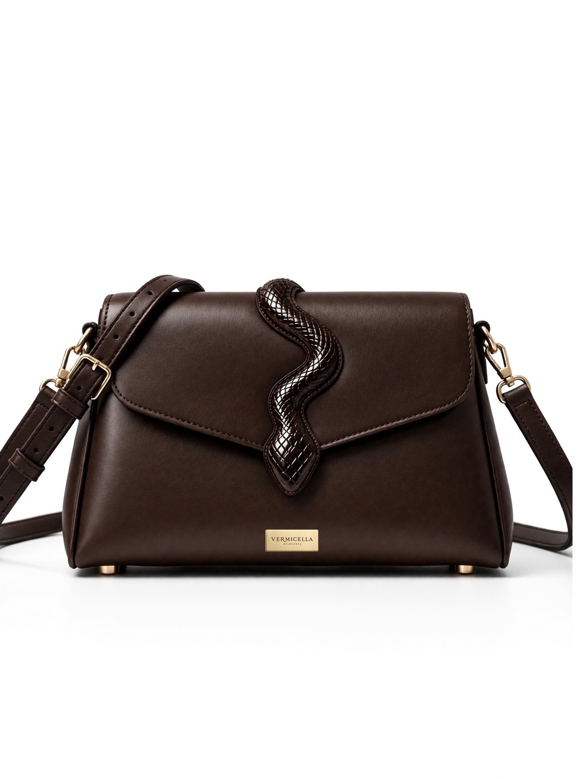 Aspidites Real Leather Shoulder Bag