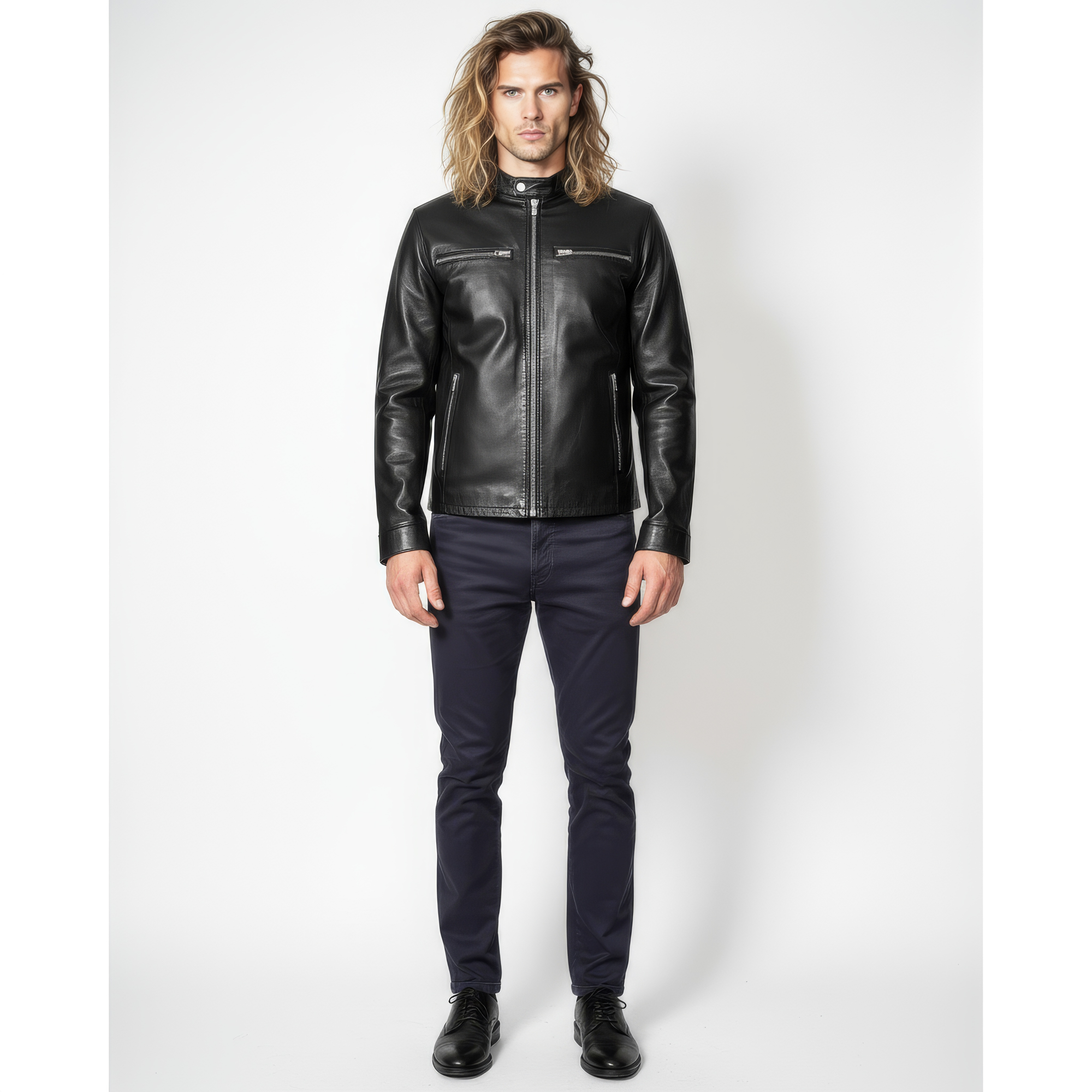 Real Leather Jacket for Men - Aether