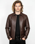 Men's Real Leather Jacket - Hades