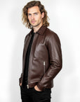 Men's Real Leather Jacket - Hades