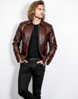 Men's Real Leather Jacket - Hades