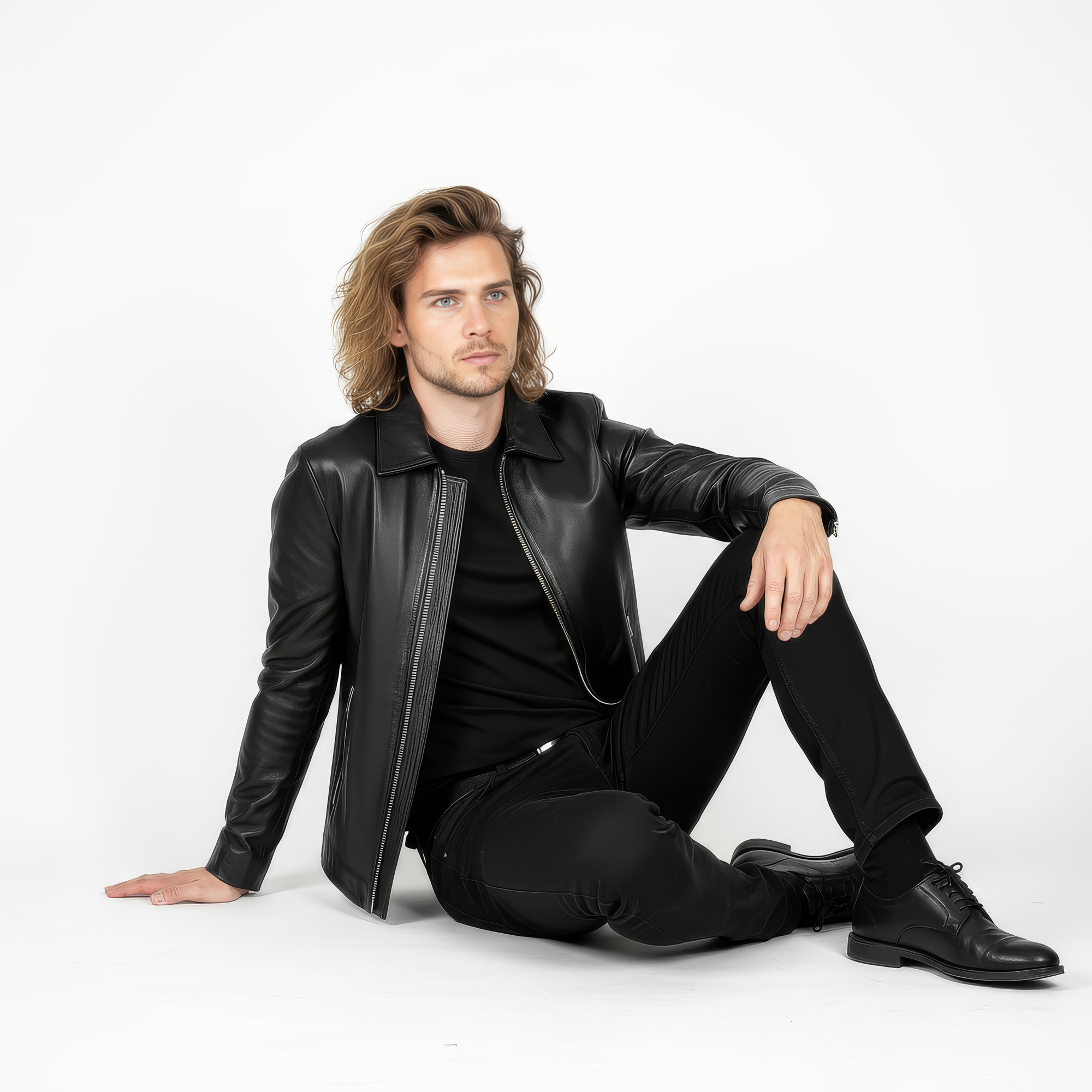 Men&#39;s Real Leather Jacket - Hades