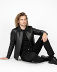 Men's Real Leather Jacket - Hades