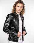 Men's Real Leather Jacket - Hades