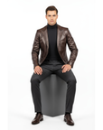 Real Leather Blazer for Men - Fernandez