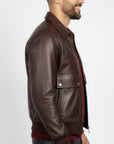 Men's Real Leather Blouson Jacket - Felipe