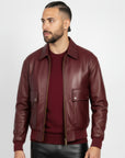 Men's Real Leather Blouson Jacket - Felipe