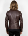 Real Leather Biker Jacket for Men - Milan