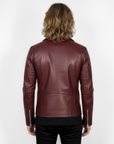 Real Leather Biker Jacket for Men - Milan