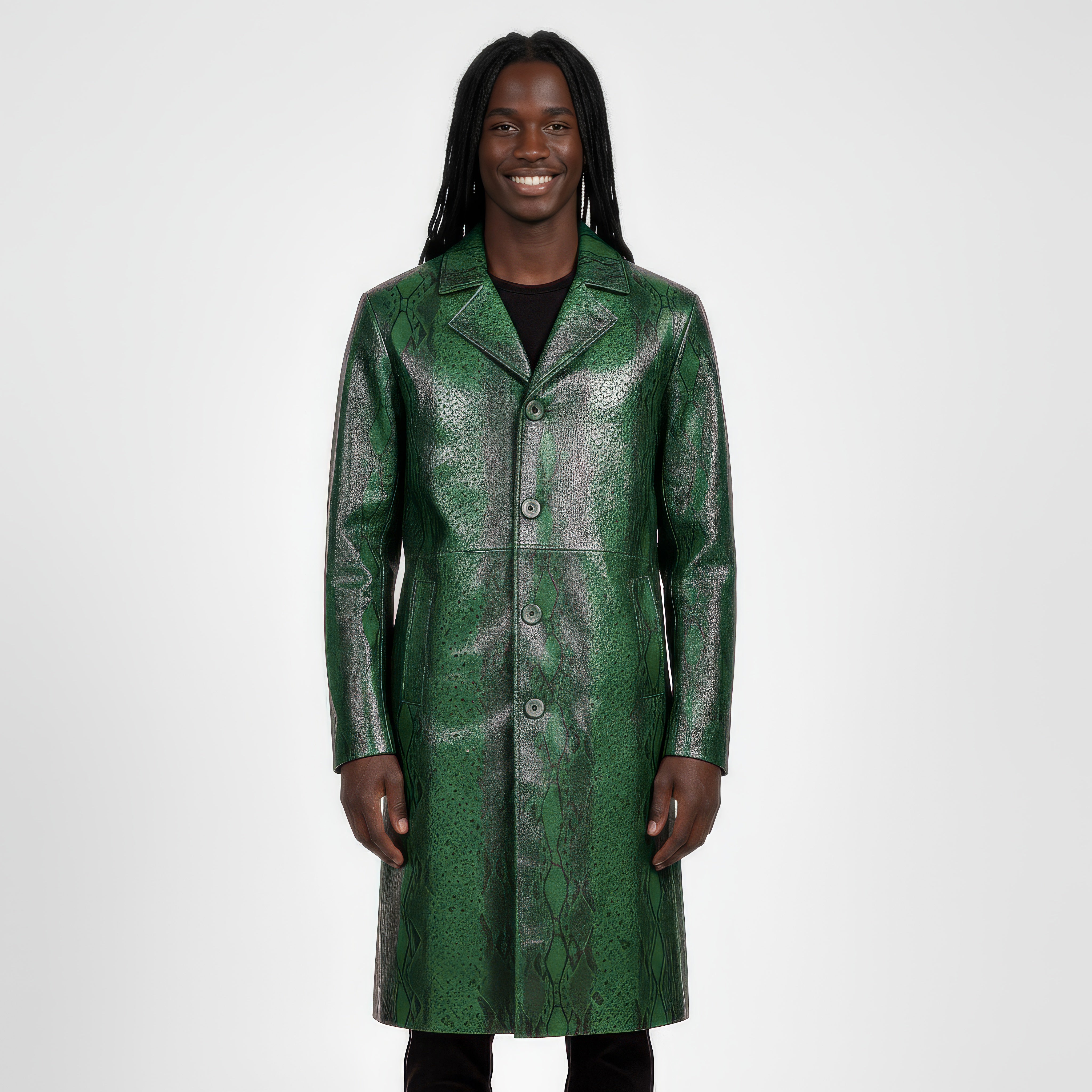 Men's Real Leather Trench Coat - Apollo – SH Leatherwear