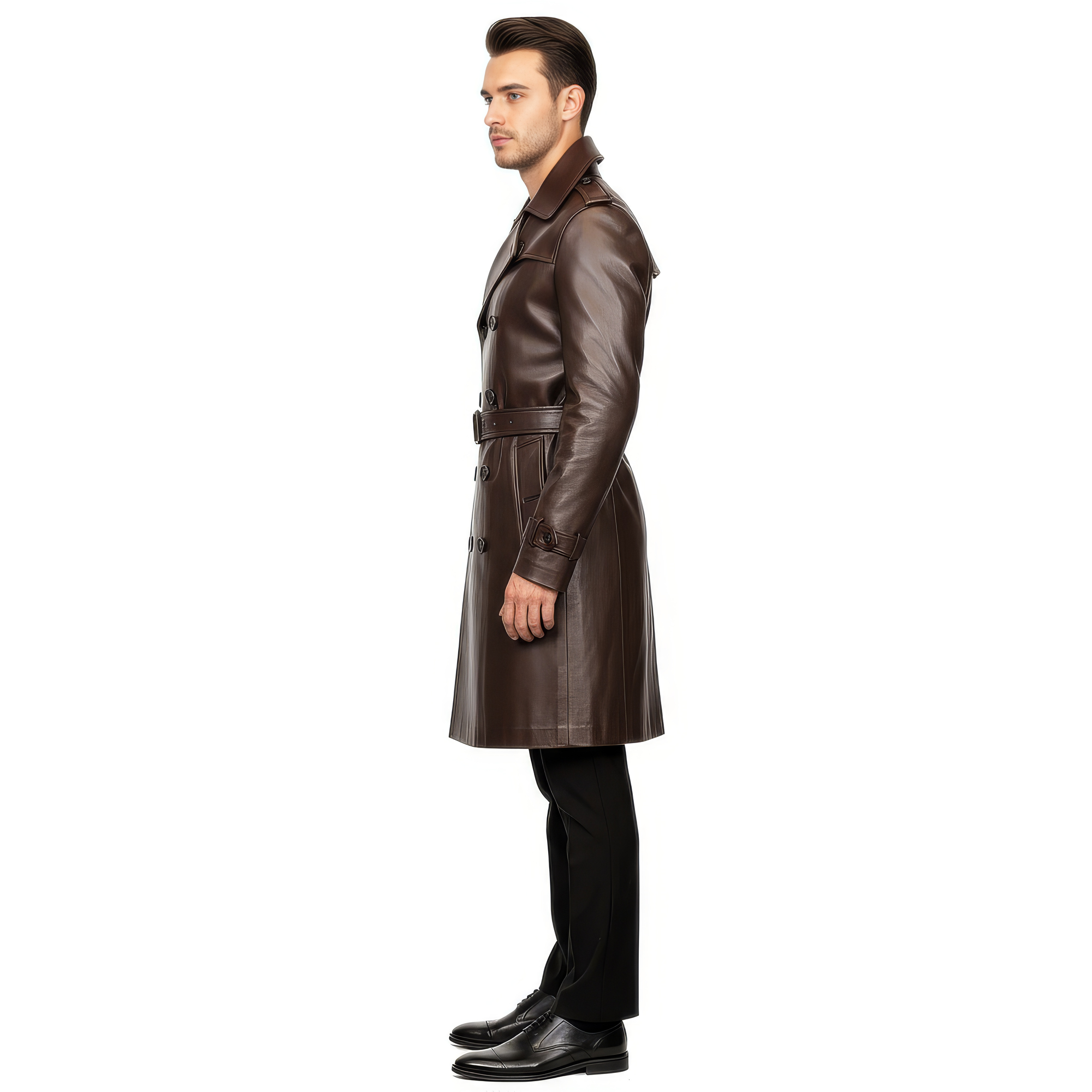 Men&#39;s Real Leather Coat - Zeus
