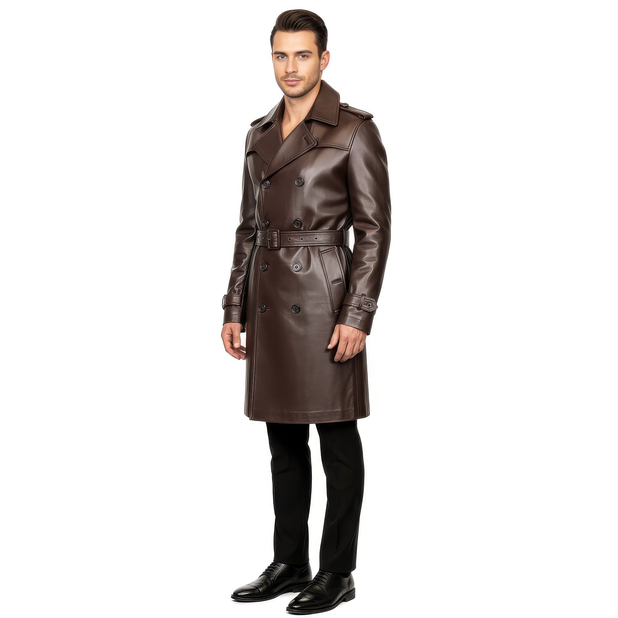 Men&#39;s Real Leather Coat - Zeus