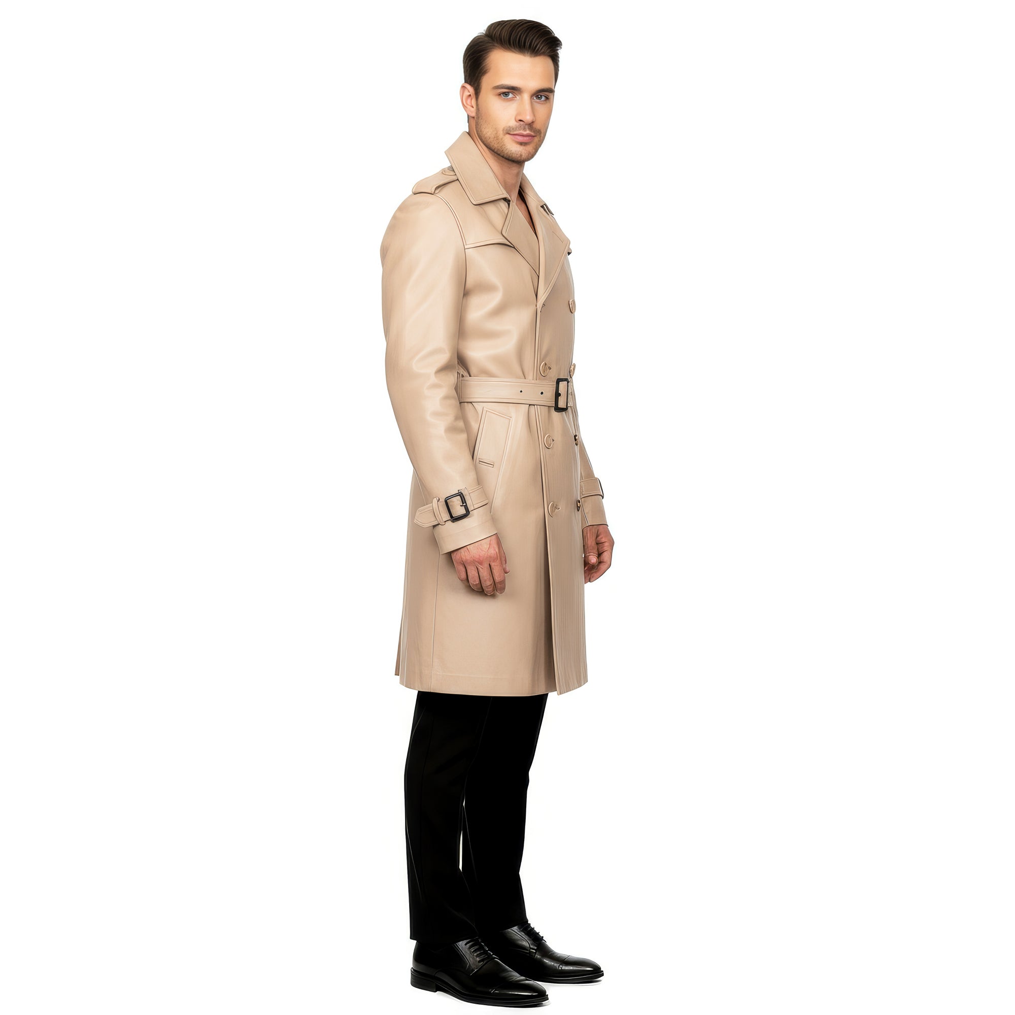 Men&#39;s Real Leather Coat - Zeus