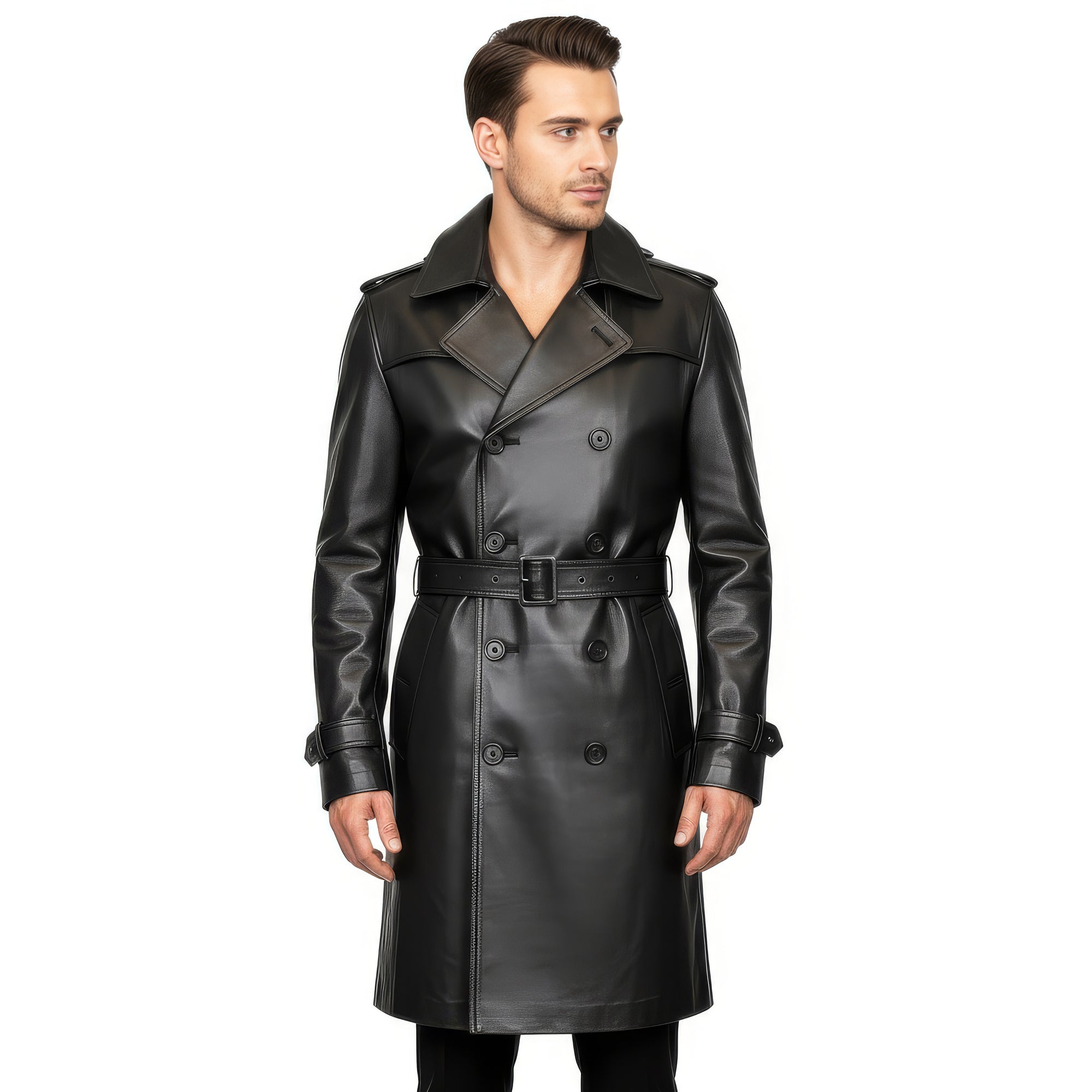 Men&#39;s Real Leather Coat - Zeus