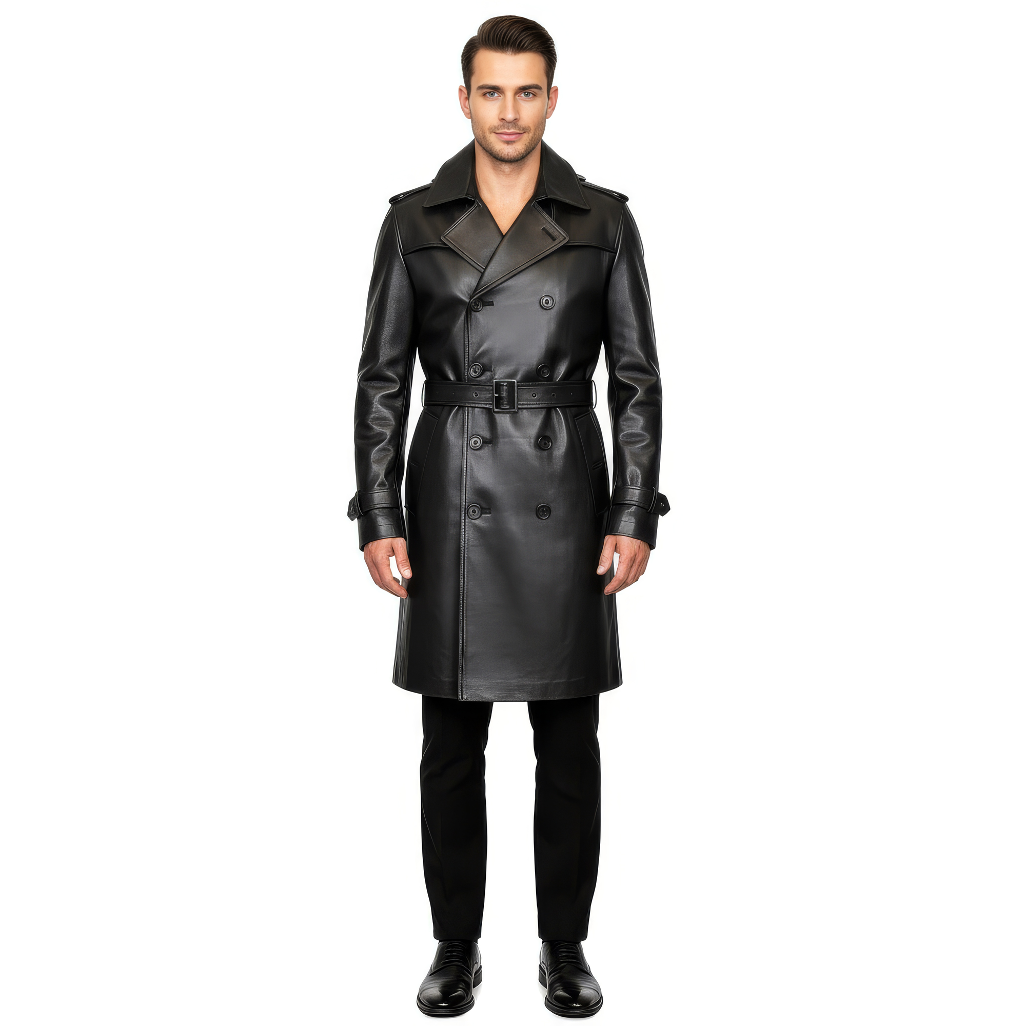 Men&#39;s Real Leather Coat - Zeus