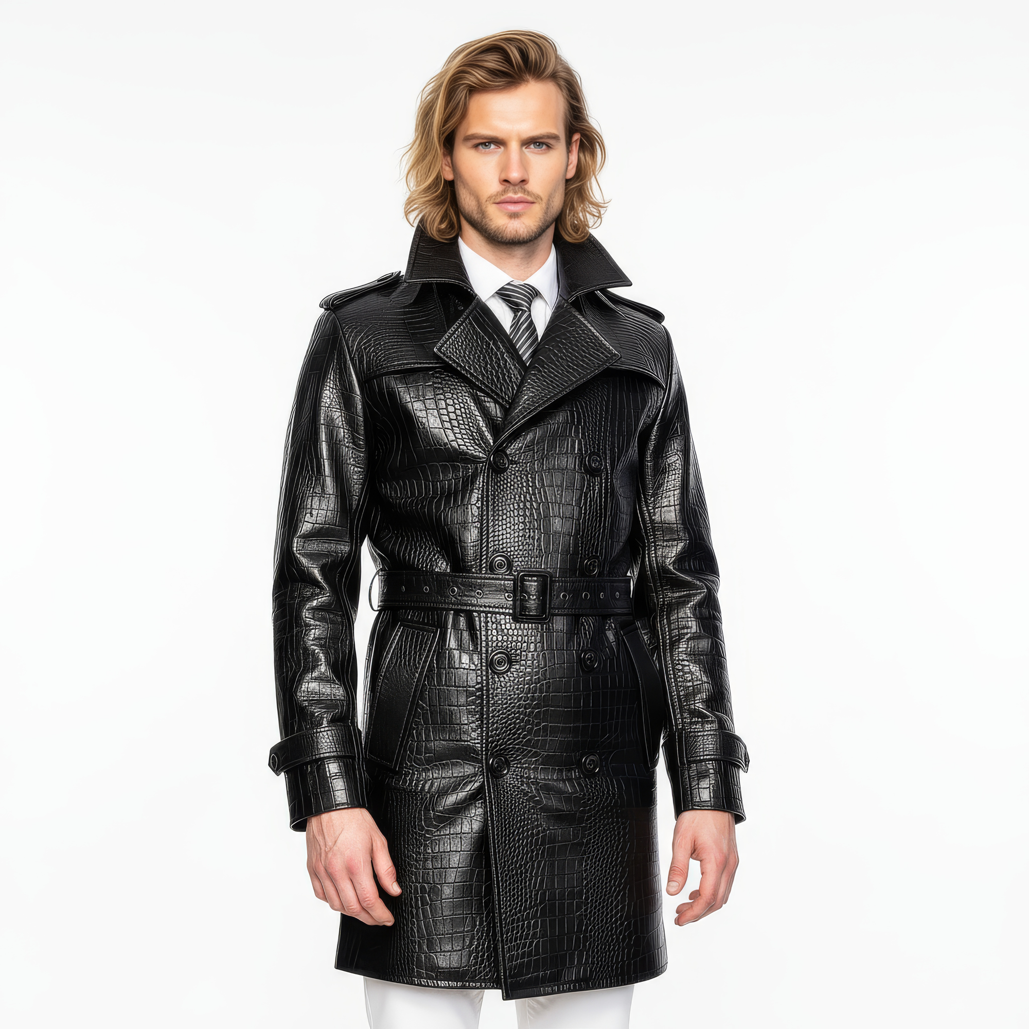 Men&#39;s Real Leather Coat - Zeus
