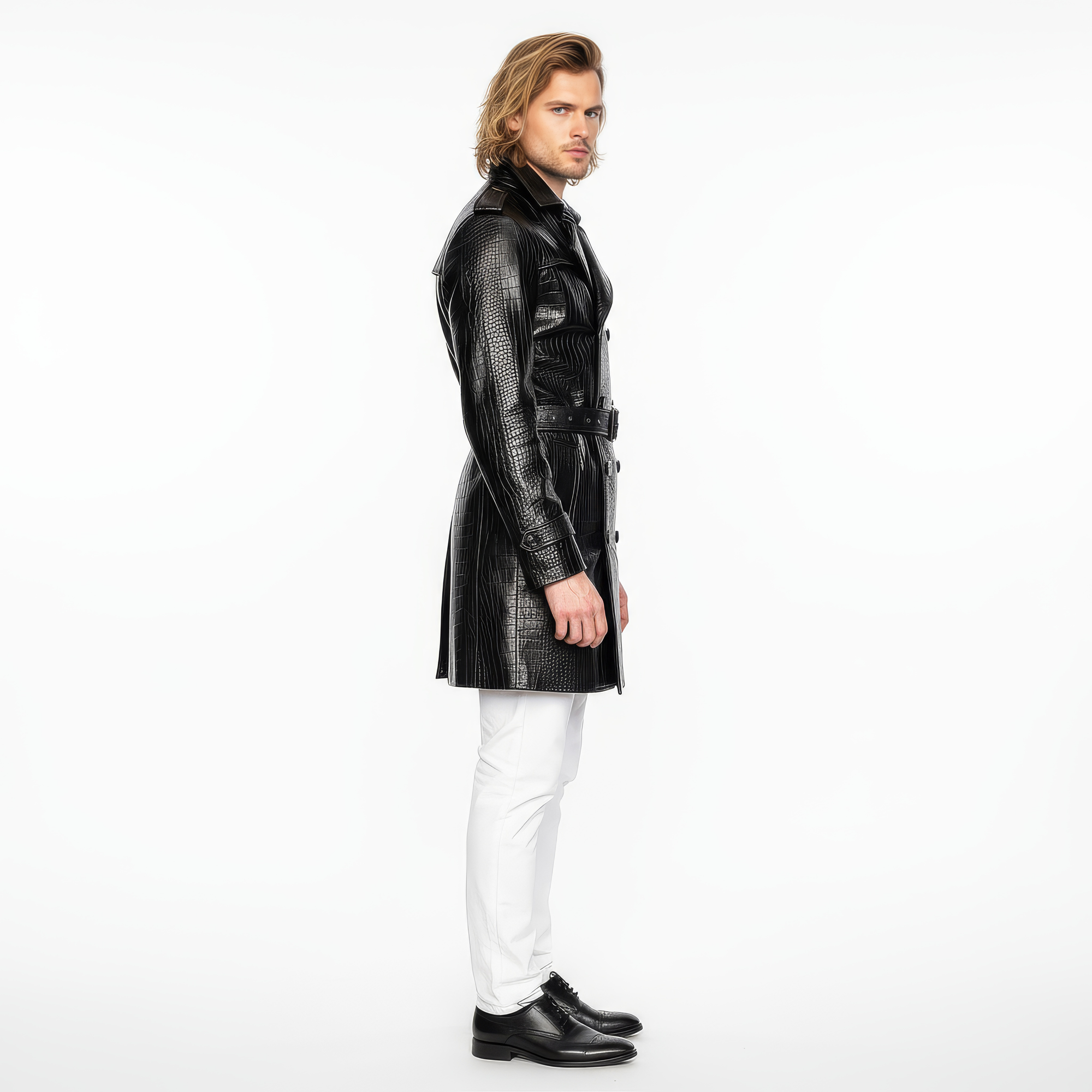Men&#39;s Real Leather Coat - Zeus