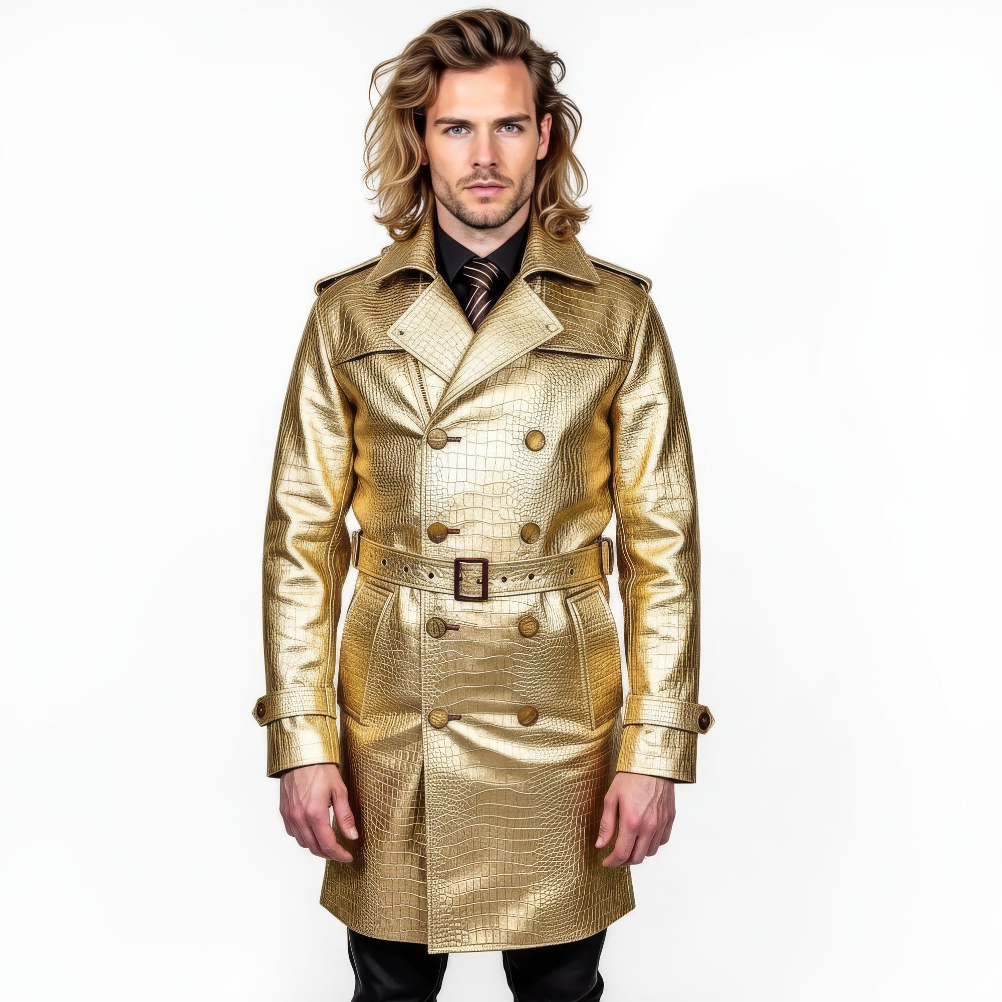 Men&#39;s Real Leather Coat - Zeus