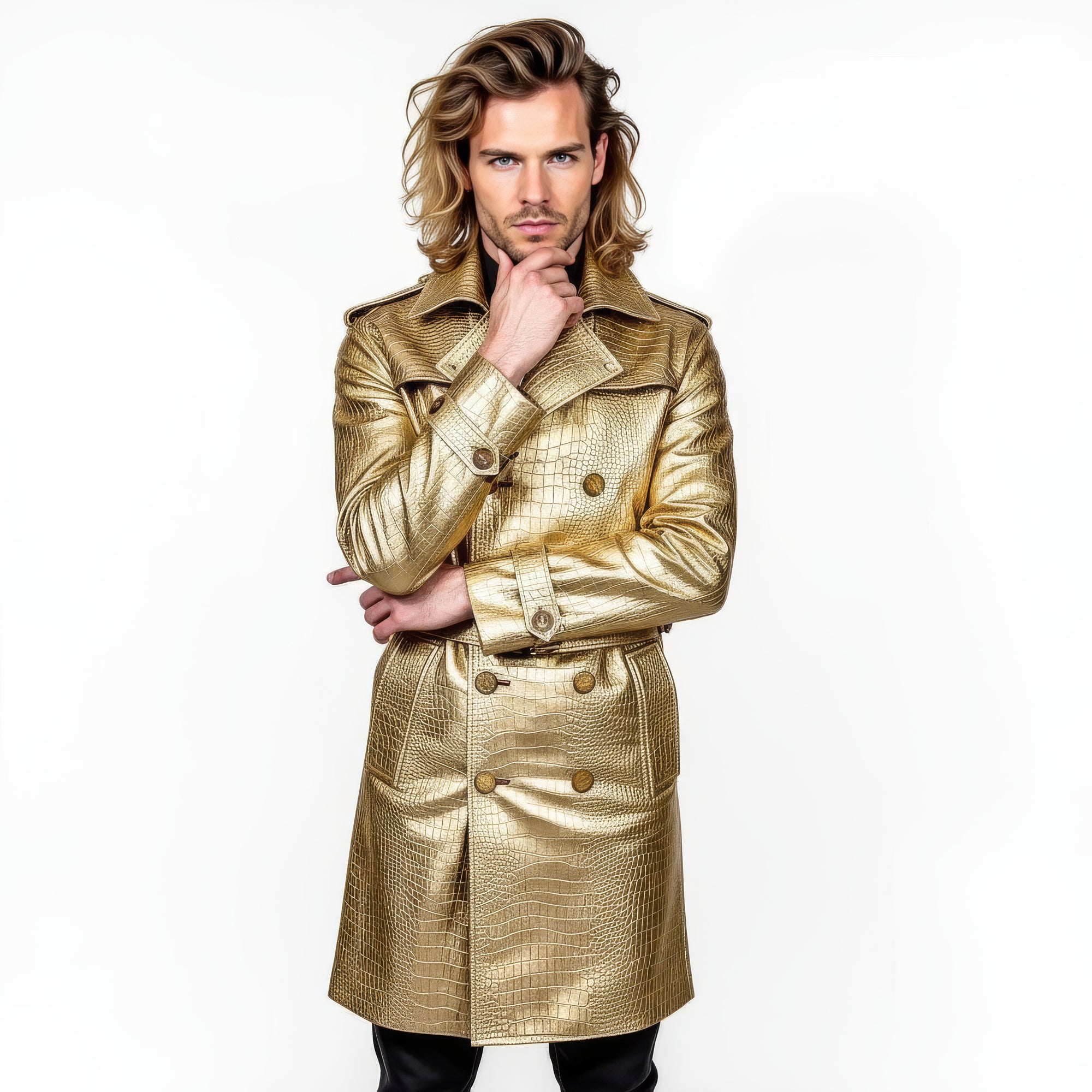 Men&#39;s Real Leather Coat - Zeus