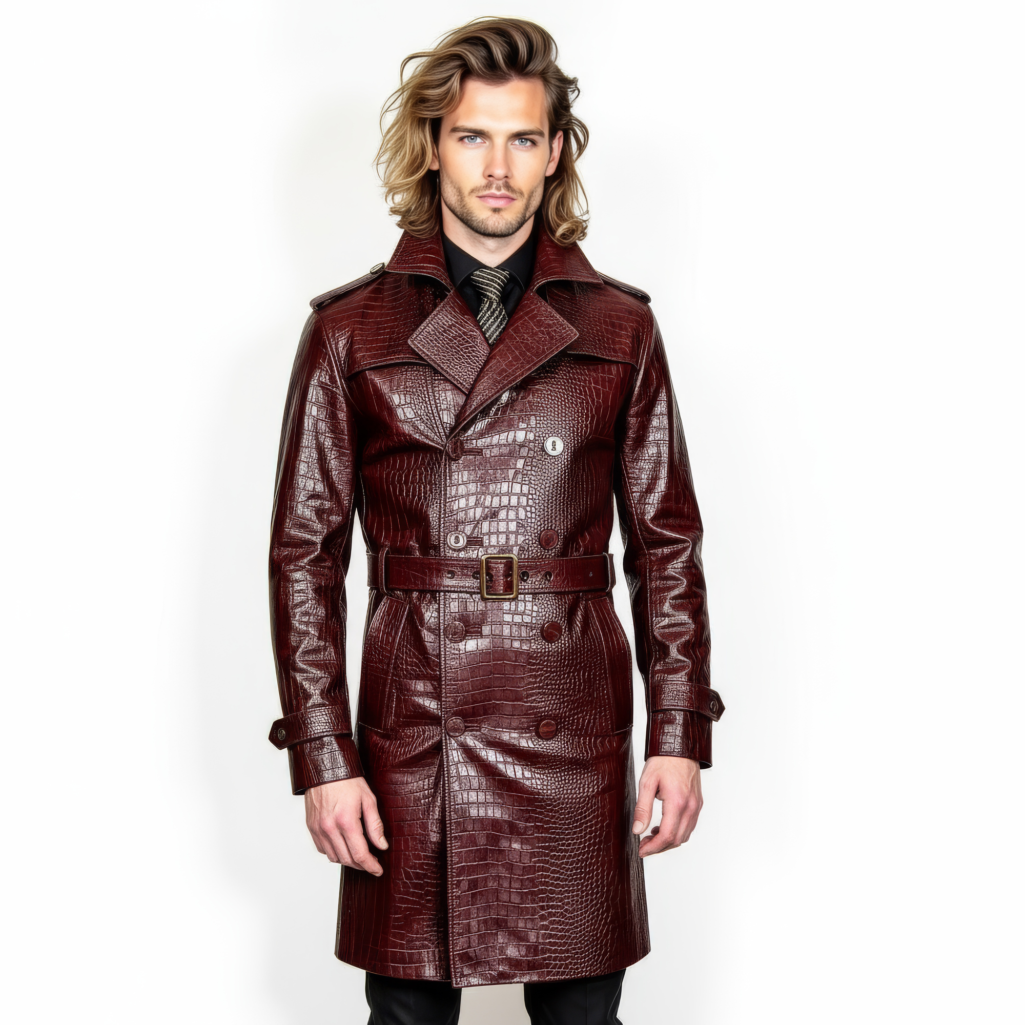 Men&#39;s Real Leather Coat - Zeus
