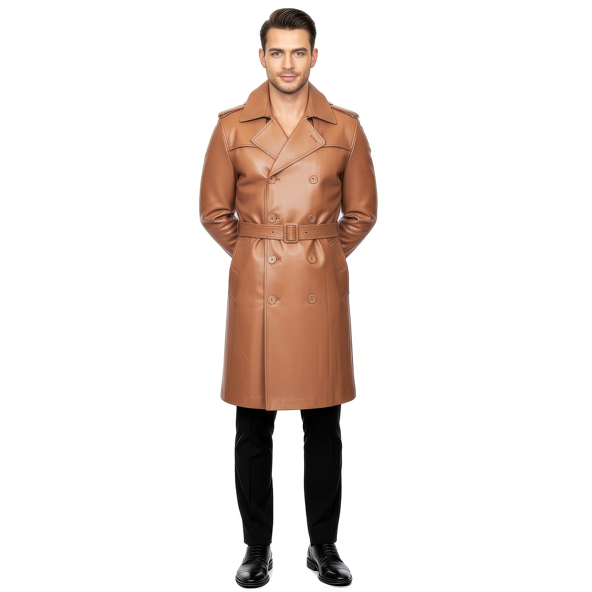 Men&#39;s Real Leather Coat - Zeus