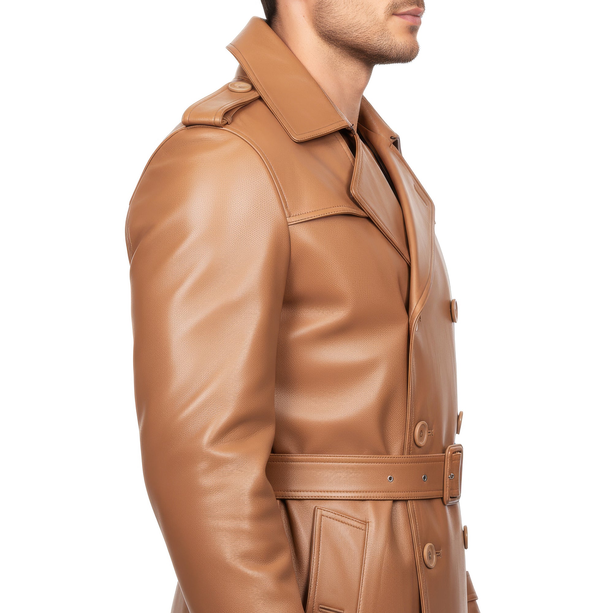 Men&#39;s Real Leather Coat - Zeus