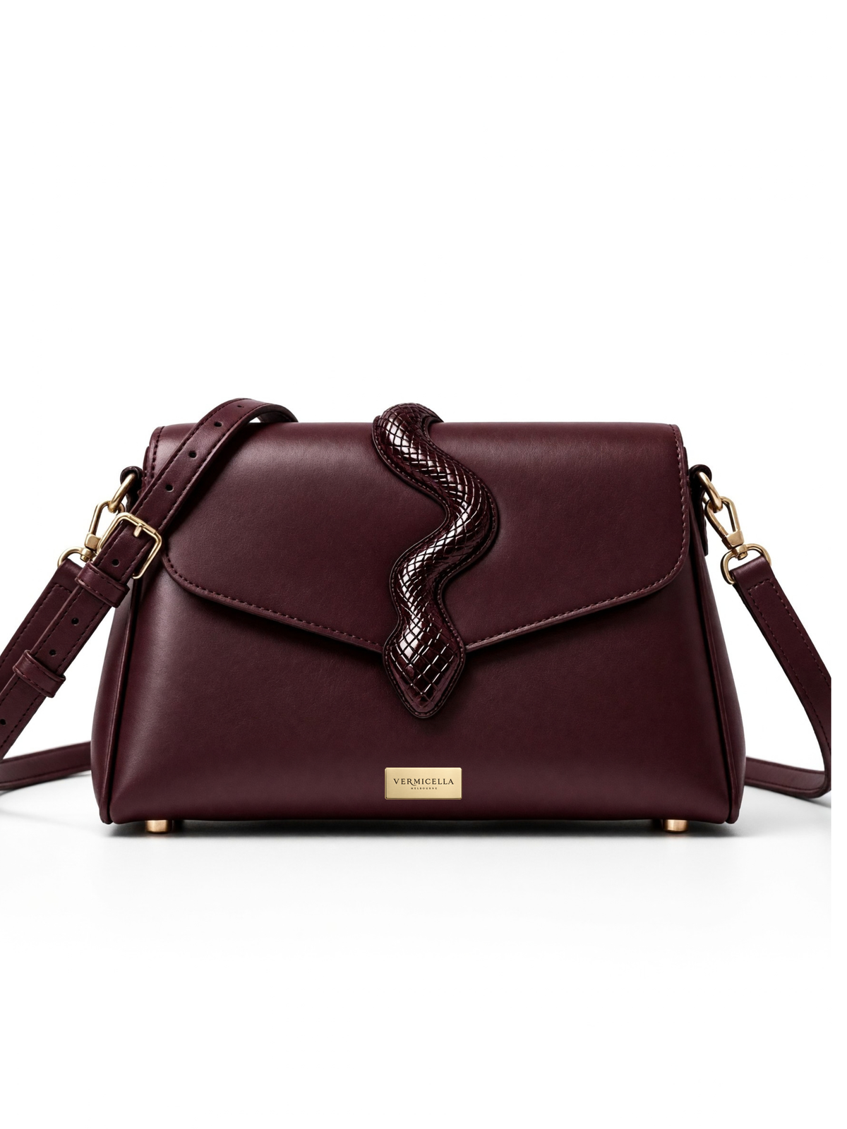 Aspidites Real Leather Shoulder Bag
