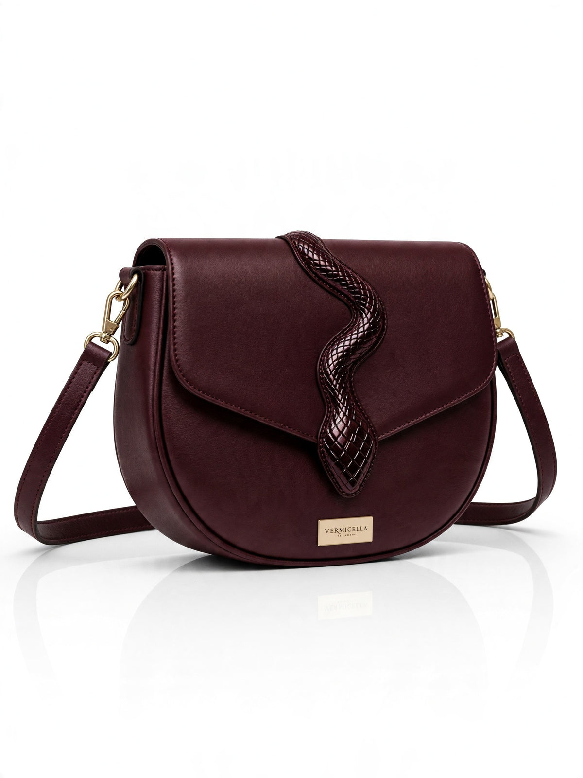 Ramsayi Real Leather Saddle Bag